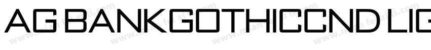 AG BankGothicCnd Light Regular字体转换